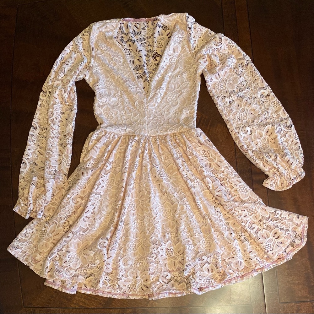 NWT Romantic Pink Lace Blackmilk Dress